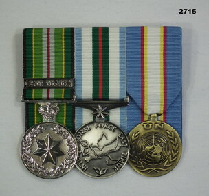 Court mounted replica medal set Timor
