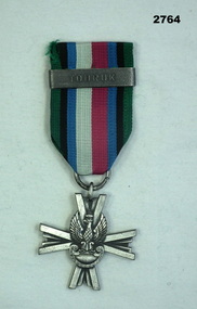 Medal and ribbon Polish award for Tobruk