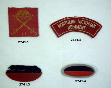 Four uniform colour patches re central Victoria.