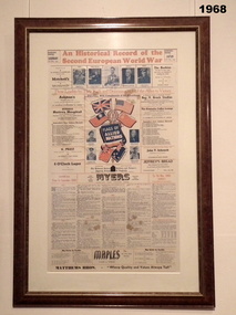 Framed Print of "An Historical Record of the/Second World European World War".