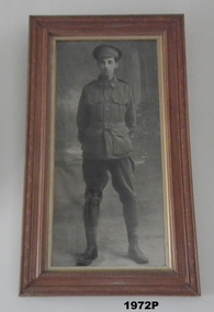 Framed Photograph of E.J. Jones 46 Bn AIF