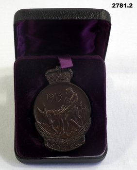 ANZAC Medallion in presentation box.