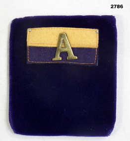 14th BN colour patch with letter “A” ANZAC.