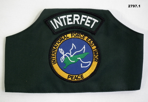 Three arm Bands relating to Peacekeeping.