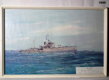 Print copy of the HMAS Bendigo