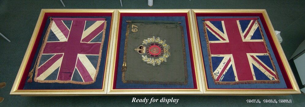 Regimental colours of the 67th Infantry Battalion.