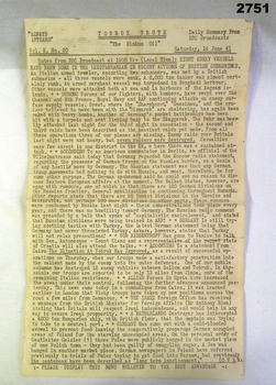 Newspaper, Tobruk Truth June 1941.