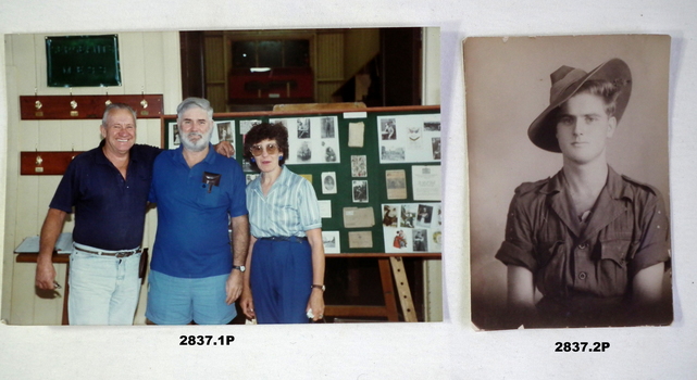 Two photos that relate to Korean War Service.