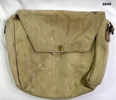 Webbing khaki coloured utility bag.