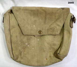 Webbing khaki coloured utility bag.