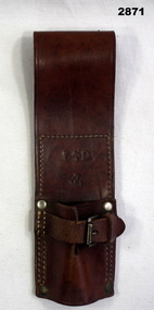 Leather brown colour bayonet frog.
