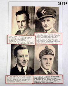 Four photographs of four brothers WW2.
