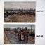 Colour postcard with RAMC WIA recovery.
