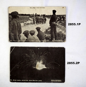 Series of photo postcards re life at the front WW1