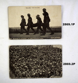 Series of six postcards with WW1 scenes.