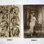 Series of 7 postcards, post card photos WW1