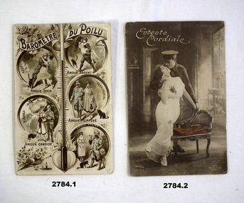 Series of 7 postcards, post card photos WW1