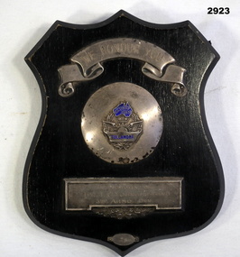 Plaque relating to the death of a soldier.