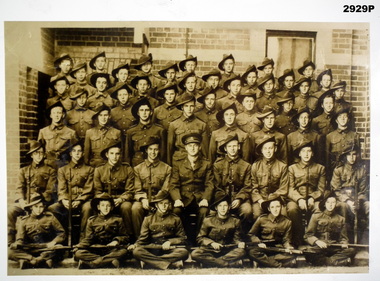 Sepia photo of Group of College Cadets 1943.