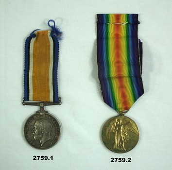 Two unmounted medals AIF WW1
