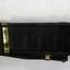 Three webbing belts, black, green, khaki.