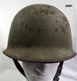 American style steel helmet complete.