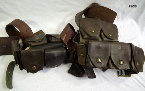 Leather basic pouch kit assembly.
