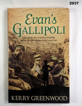 Book on a soldiers journey Gallipoli.