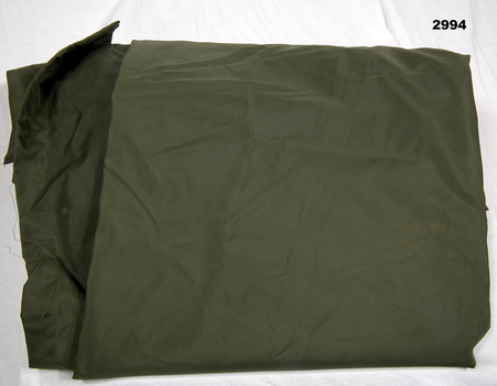 Silk green colour outer for sleeping bag.