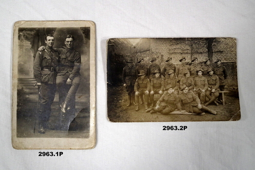 Two photo post cards from WW1.