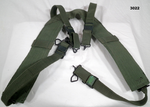 Green webbbing basic equipment harness
