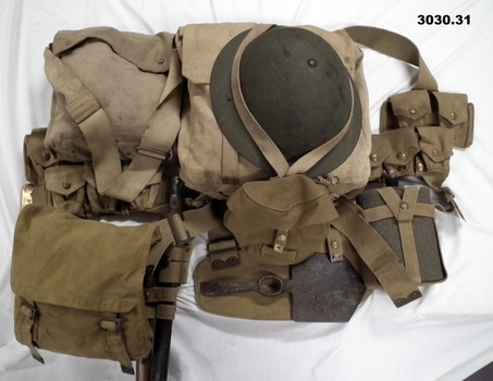 Full webbing kit to resemble WW1 soldier