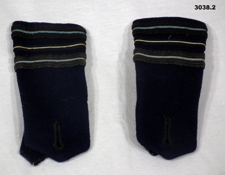 Two RAAF shoulder rank epaulettes.