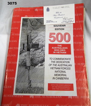 Newspaper souvenir KIA in Vietnam.