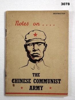 Booklet relating to the Chinese Communist Army.