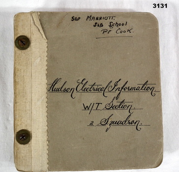 Book, RAAF, re Hudson Electrical information.