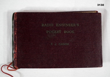 Red covered Pocket Book Radio Engineers.