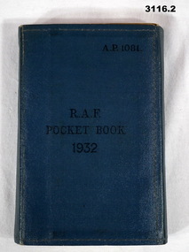 BOOK, Air Ministry, RAF Pocket Book 1932, 1932