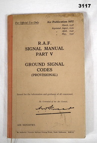Manual, RAF Signal Part V.