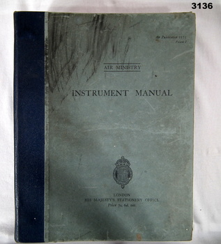 Manual, British Air Ministry Instrument.