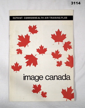 Booklet re Canadian Air training scheme.