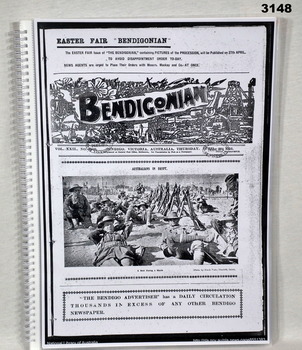 Folder with reprints of articles from a Newspaper.