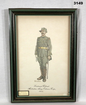 Framed print of a 1903 soldier.