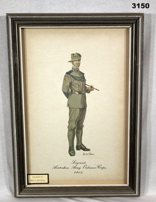 Colour print showing a Sgt in Ordnance Corp early 1900’s.
