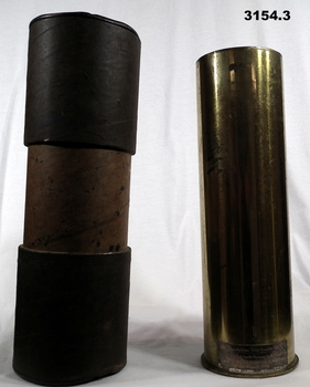 Brass shell case and leather casing Vietnam.