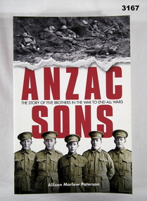 Book, Anzac sons, five brothers WW1.