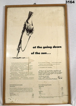 Poster relating to the “Ode”.