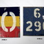 Military signs in colour for possibly vehicles.