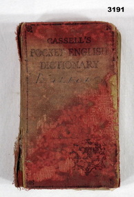 Book, Casselles Pocket English dictionary.