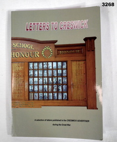 Book re letters to Creswick WW1